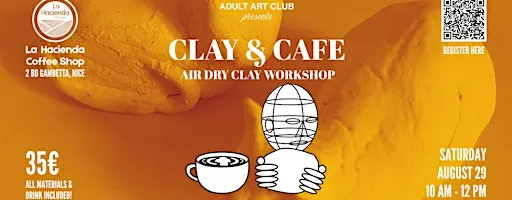 Clay & Cafe: Air Dry Clay Workshop at Local Coffee Shop (Nice, FR)