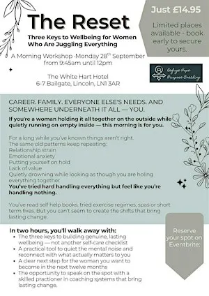 The Reset - 3 keys to lasting wellbeing for women juggling everything