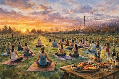 Stretch N' Sip- Yoga at the Vineyard