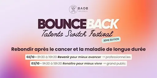 Early Bird – Bounce Back Talents Switch Festival -pour les Professionnels