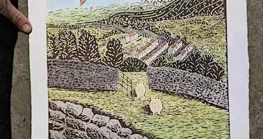 Bronte themed printmaking workshop - Solar plate etching