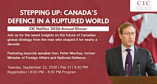 Stepping Up: Canada's Defence in a Ruptured World - Hon. Peter MacKay