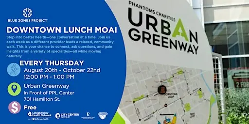 BZP Allentown Downtown Lunch Walking Moai