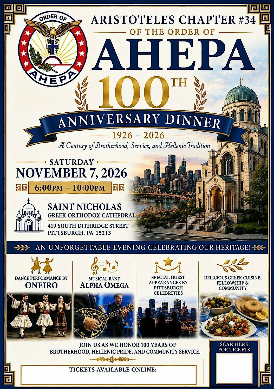 AHEPA #34's 100th Anniversary Dinner