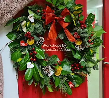 Christmas Wreath Workshop | Fresh Greenery Door Wreath | Newtownabby 5.30pm