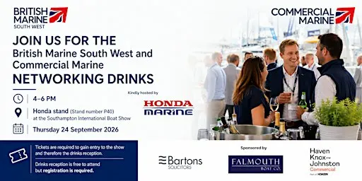 British Marine South West & Commercial Marine Networking Drinks