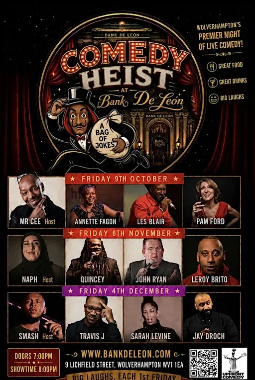 Comedy Heist - Wolverhampton's Premiere Live Comedy Night