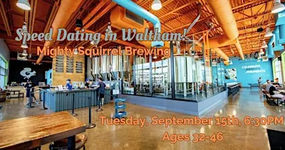 Speed Dating in Waltham! Ages 32-46