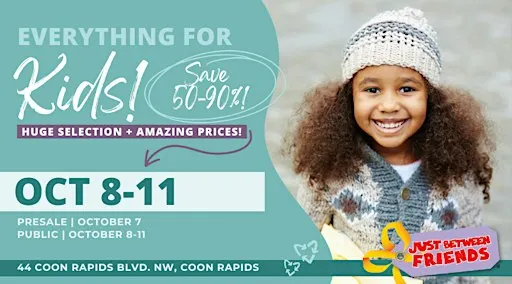 Kids' Huge Pop-Up Sale in Coon Rapids - Fall Tickets