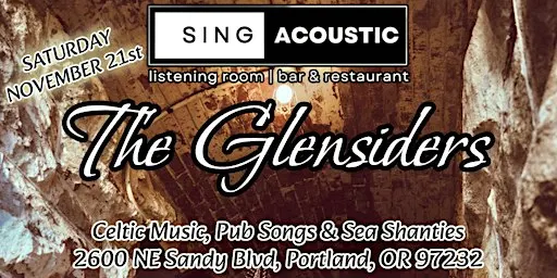 The Glensiders: Celtic Music, Pup Songs & Sea Shanties