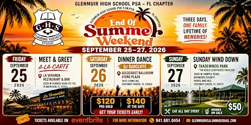 Glenmuir High School PSA FL Chapter – End of Summer Weekend 2026
