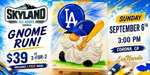 Boys in Blue, Brushes, & Brews Paint & Sip w/LiaNardo Mobile Paint & Sip