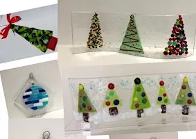 Fused glass Christmas decorations (or non Christmas - it's your choice)