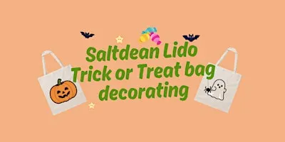 Saltdean Lido Kids Trick or Treat bag Decorating