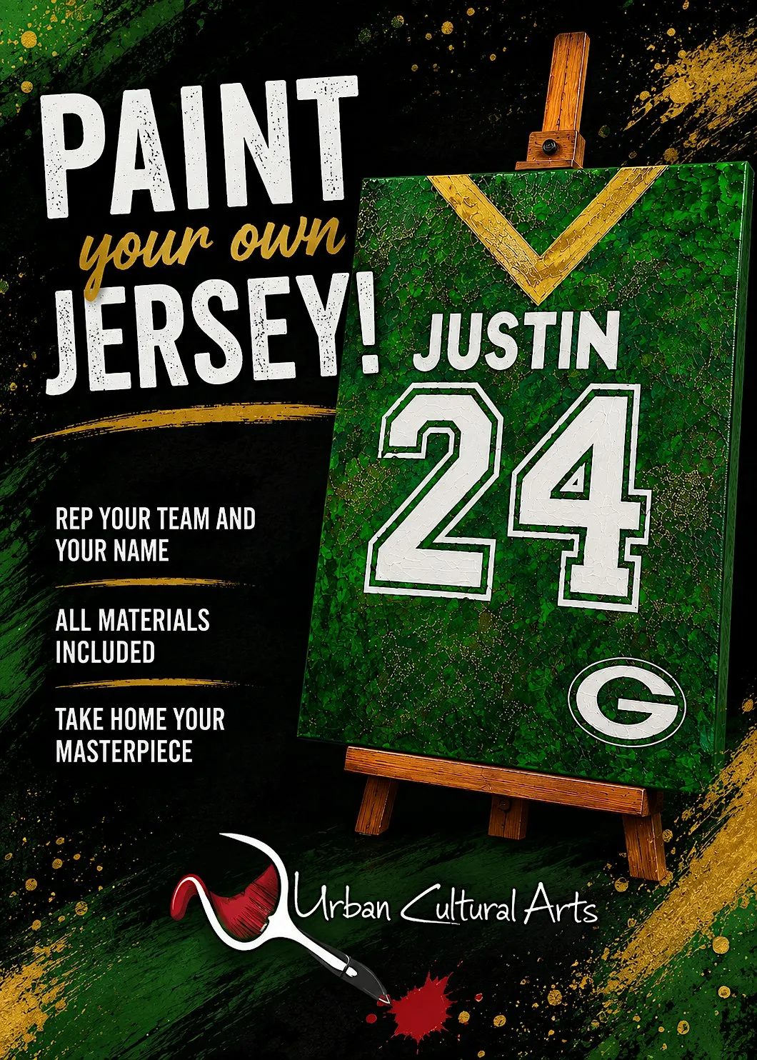 PAINT YOUR OWN JERSEY PAINT & SIP