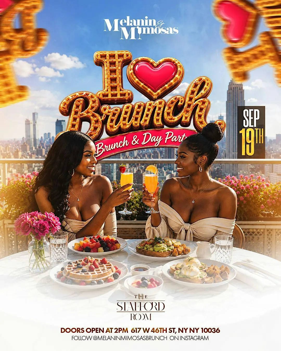 Melanin & Mimosa Brunch and Day Party | #NYC #BrunchParty