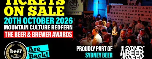 Beer & Brewer and Sydney Beer Week Awards Night 2026