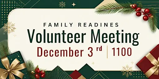 December Volunteer Meeting