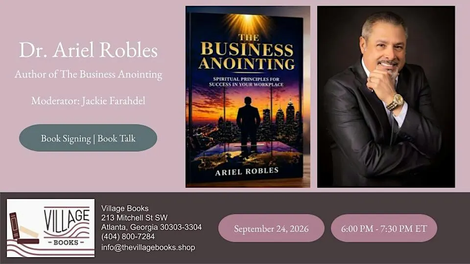 Book Signing and Author Talk with Dr. Ariel Robles