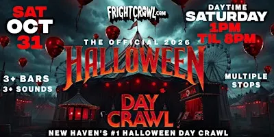 The Fright Crawl | New Haven Halloween Day Bar Crawl 2026 | Sat, Oct 31