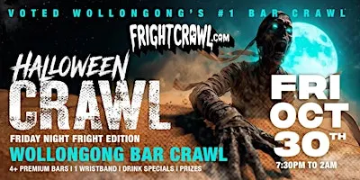 The Fright Crawl | Wollongong's Hottest Halloween Bar Crawl 2026 | Fri, Oct 30
