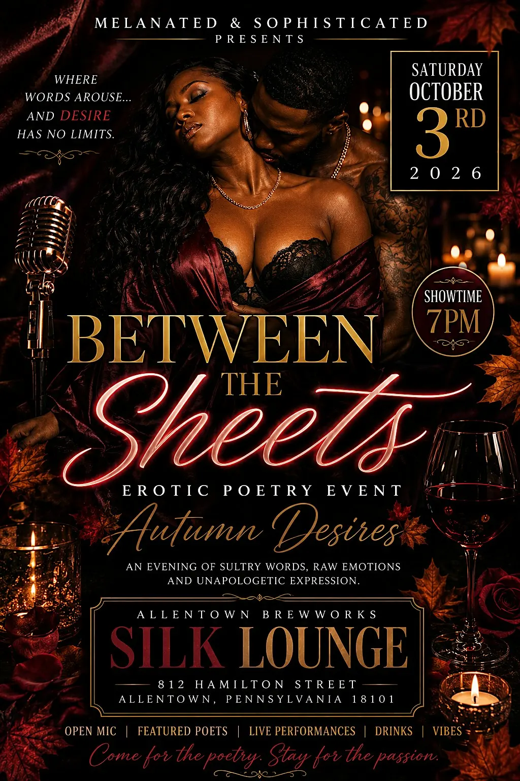Between The Sheets Erotic Poetry Event