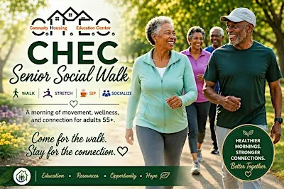 CHEC Senior Social Walk | Walk • Stretch • Sip • Socialize