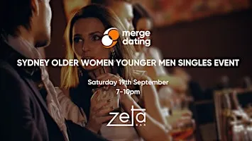 Sydney Older Women Younger Men Singles Event | Zeta Bar | 19th September