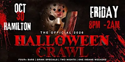 Hamilton Halloween Bar Crawl — Halloween Friday, Fri, Oct 30