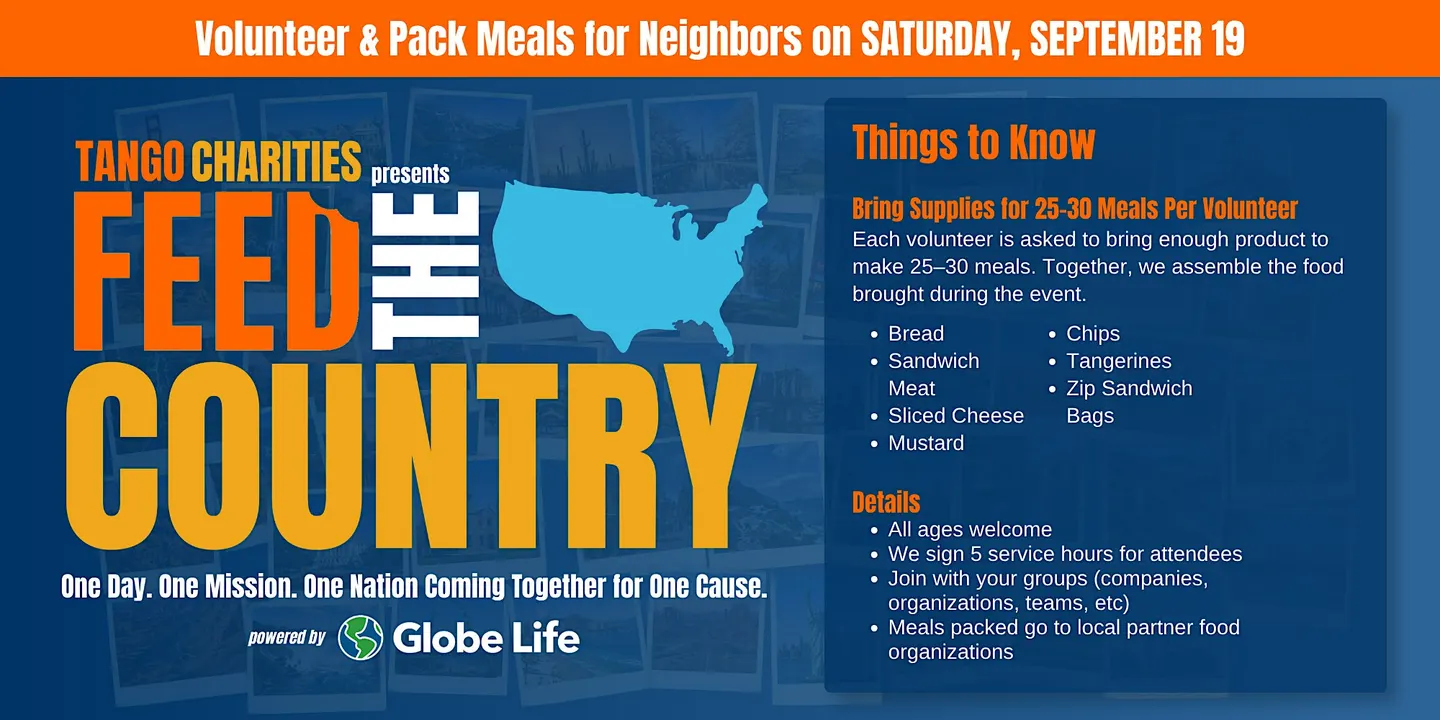 Feed The Country Pearland: A Nationwide Day of Volunteering