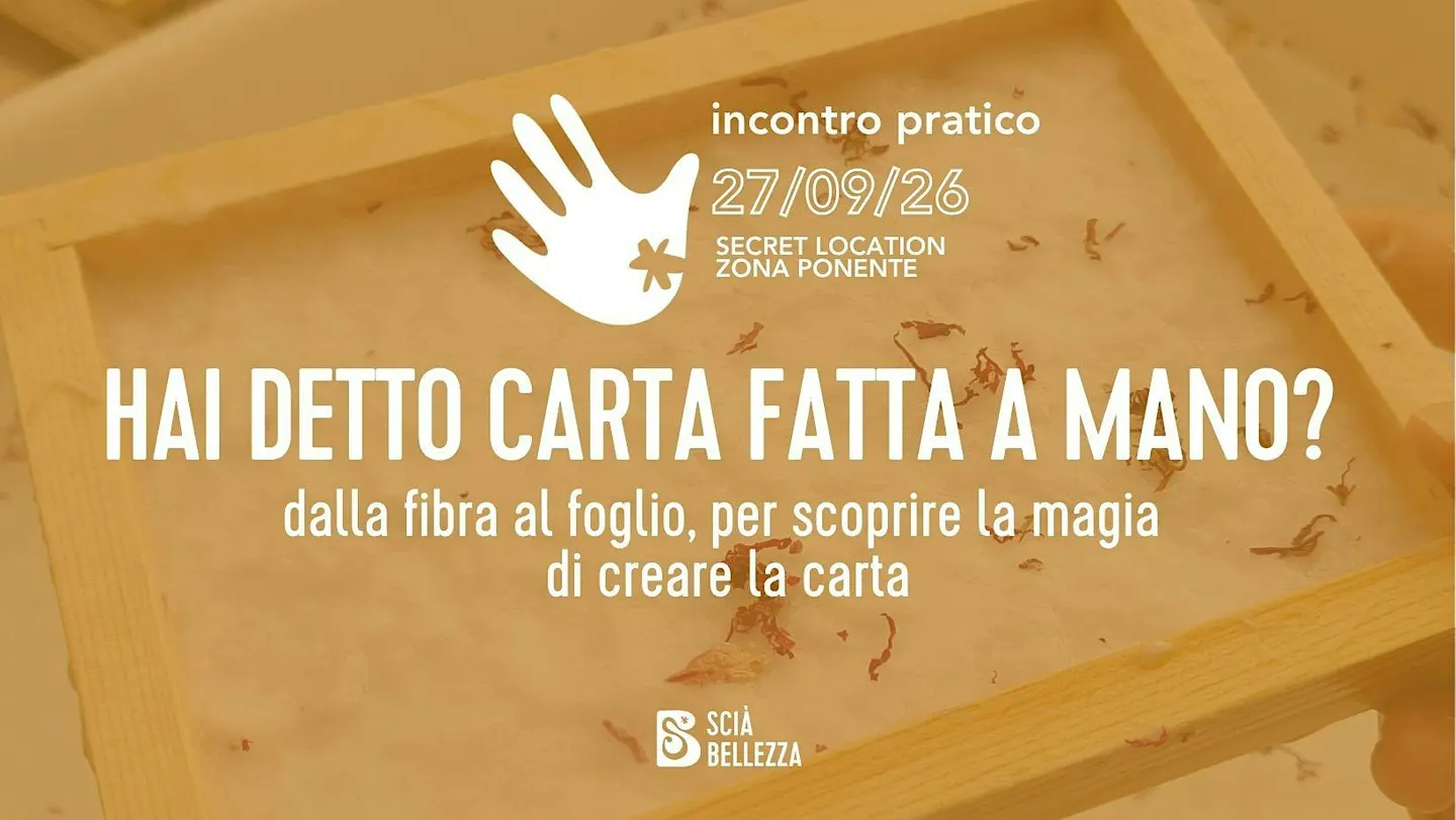 Hai detto carta fatta a mano?