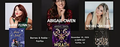 Abigail Owen, Avery Flynn & Rachel Van Dyken Discussion & Signing