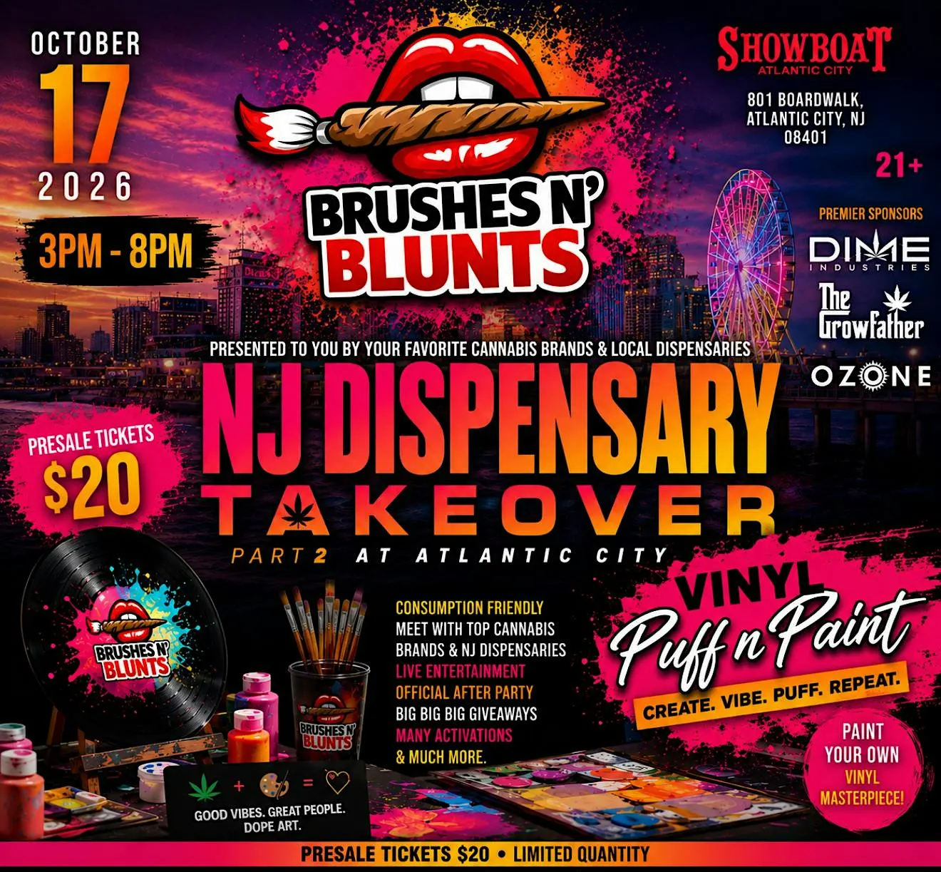Brushes N’ Blunts Vinyl Paint Party