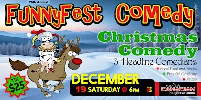 CHRISTMAS COMEDY Party SHOW -Saturday, December 19 @ 6 PM - Calgary / YYC