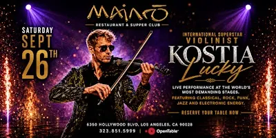 Live Music - Special Performance by Violinist Kostia Lucky