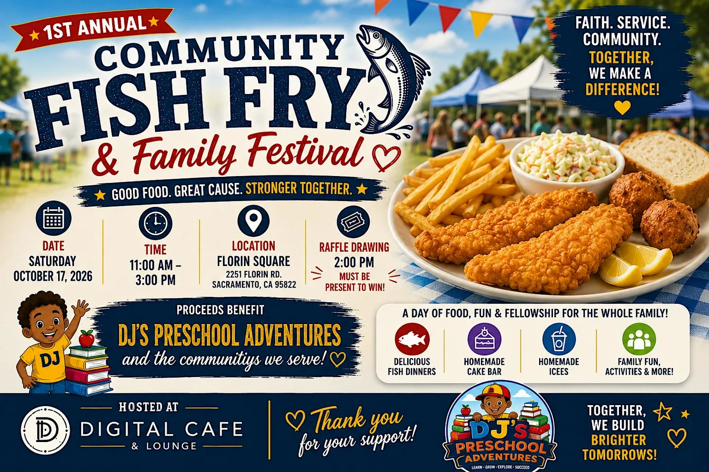 "DJ Preschool Adventure" 1st Annual Community Fish Fry