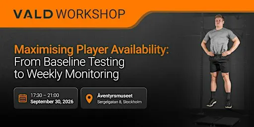 Maximising Player Availability: From Baseline Testing to Weekly Monitoring