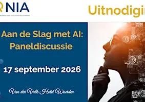 Aan de slag met AI: Paneldiscussie op 17 september 2026