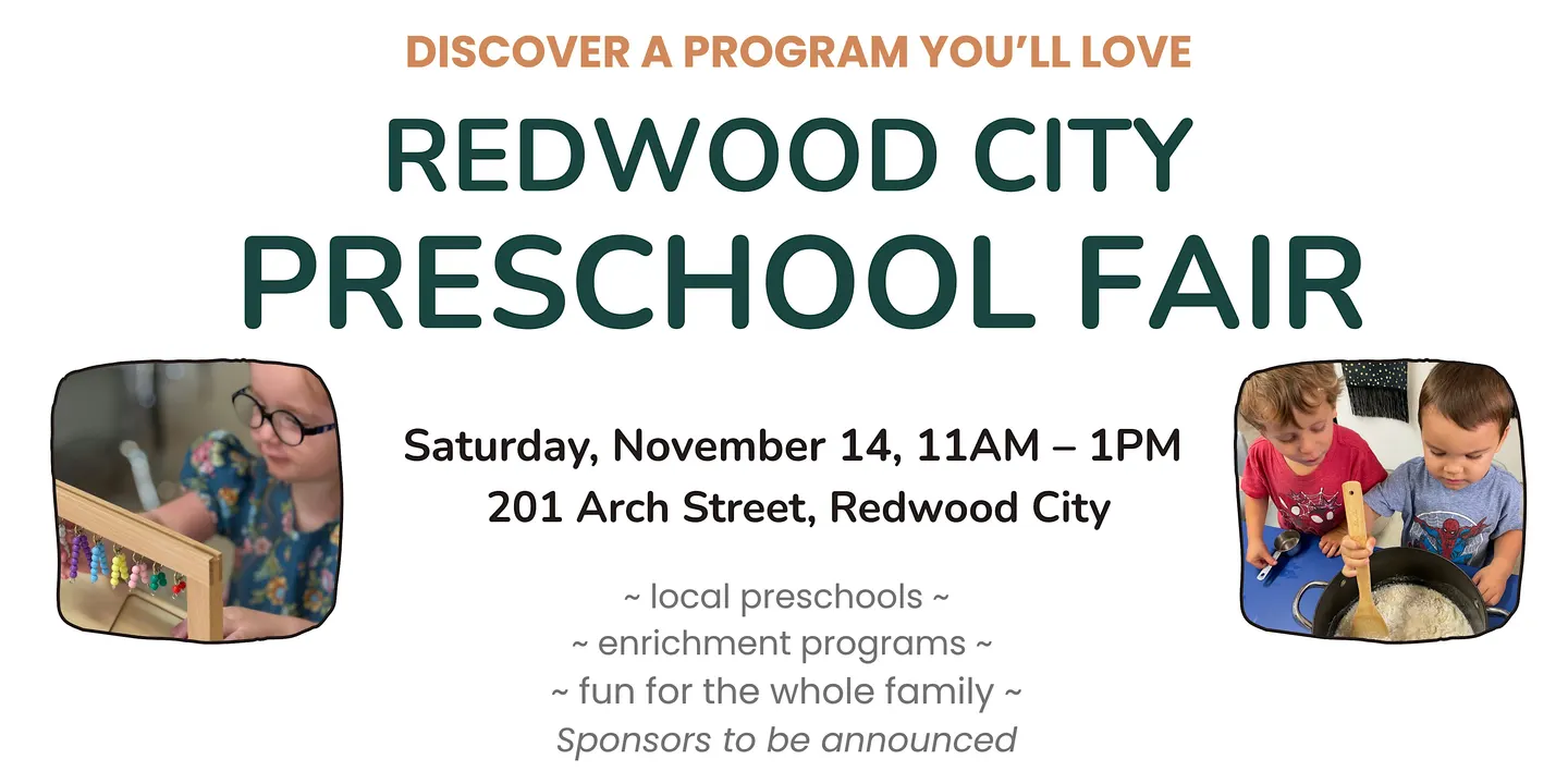School/Vendor Registration: 2026 Preschool Fair in Redwood City