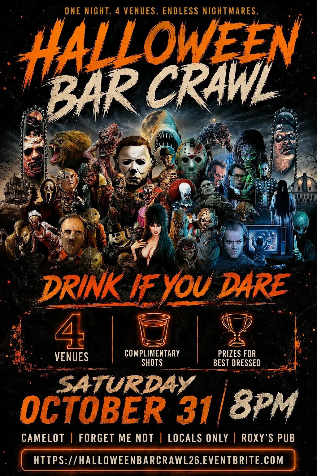 HALLOWEEN NIGHT BAR CRAWL