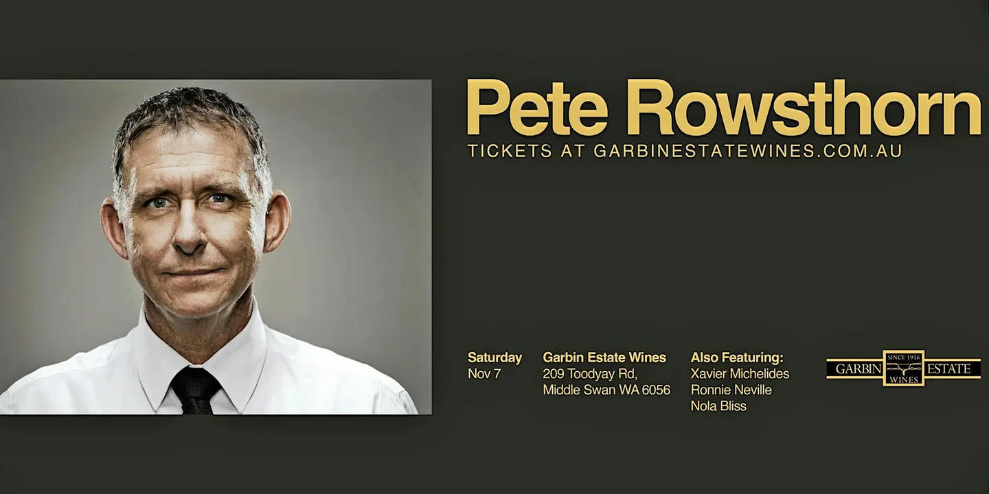 Peter Rowsthorn Live - Comedy Night at Garbin Wines