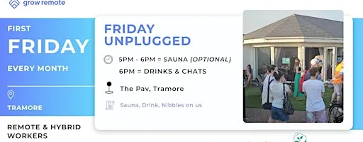 Friday Unplugged - Sauna & Social for Remote & Hybrid Employees in Tramore