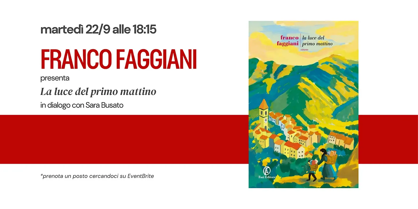 FRANCO FAGGIANI presenta "LA LUCE DEL PRIMO MATTINO"
