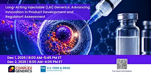 LAI Generics: Advancing Innovation in Product Dev. & Regulatory Assessment