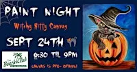 Predrawn Witchy Kitty Paint Night