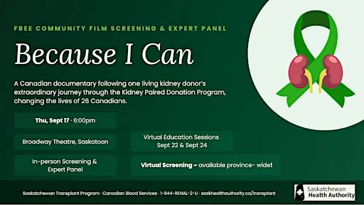 Because I Can: Screening, Expert Panel & Education Sessions
