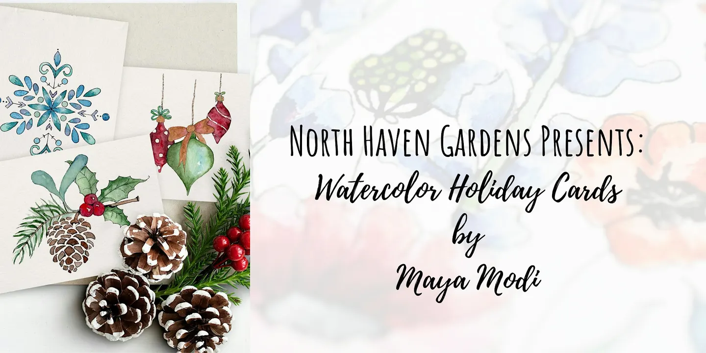 Workshop: Mindful Watercolor - Three Holiday Cards
