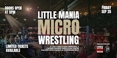 Micro Wrestling at Blinders Sports Lounge