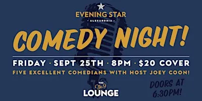 COMEDY NIGHT AT THE NO. 9 LOUNGE!