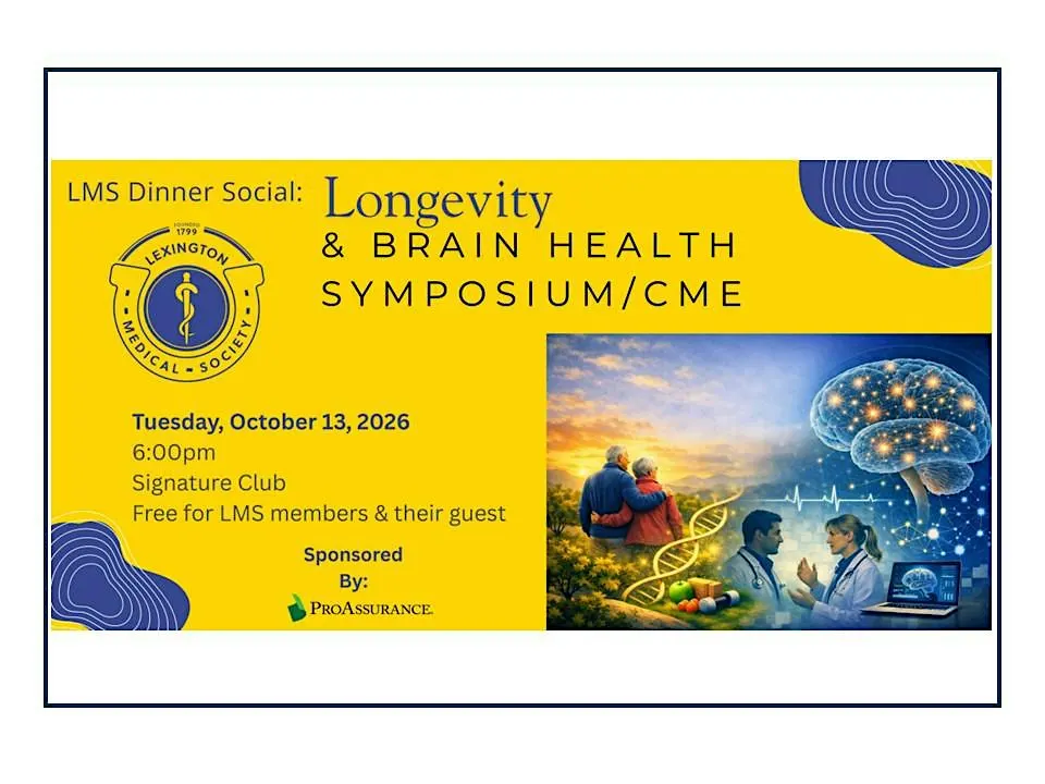 LMS Dinner Social: LMS Dinner Social: Longevity & Brain Health Symposium